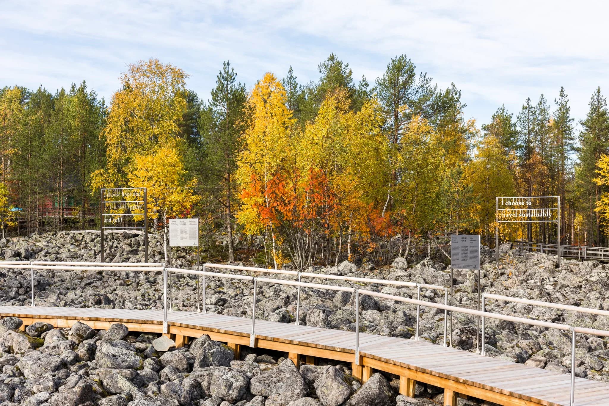 Ranua Wildlife Park in autumn