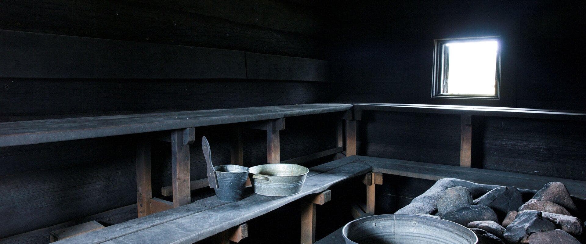 Traditional smoke sauna