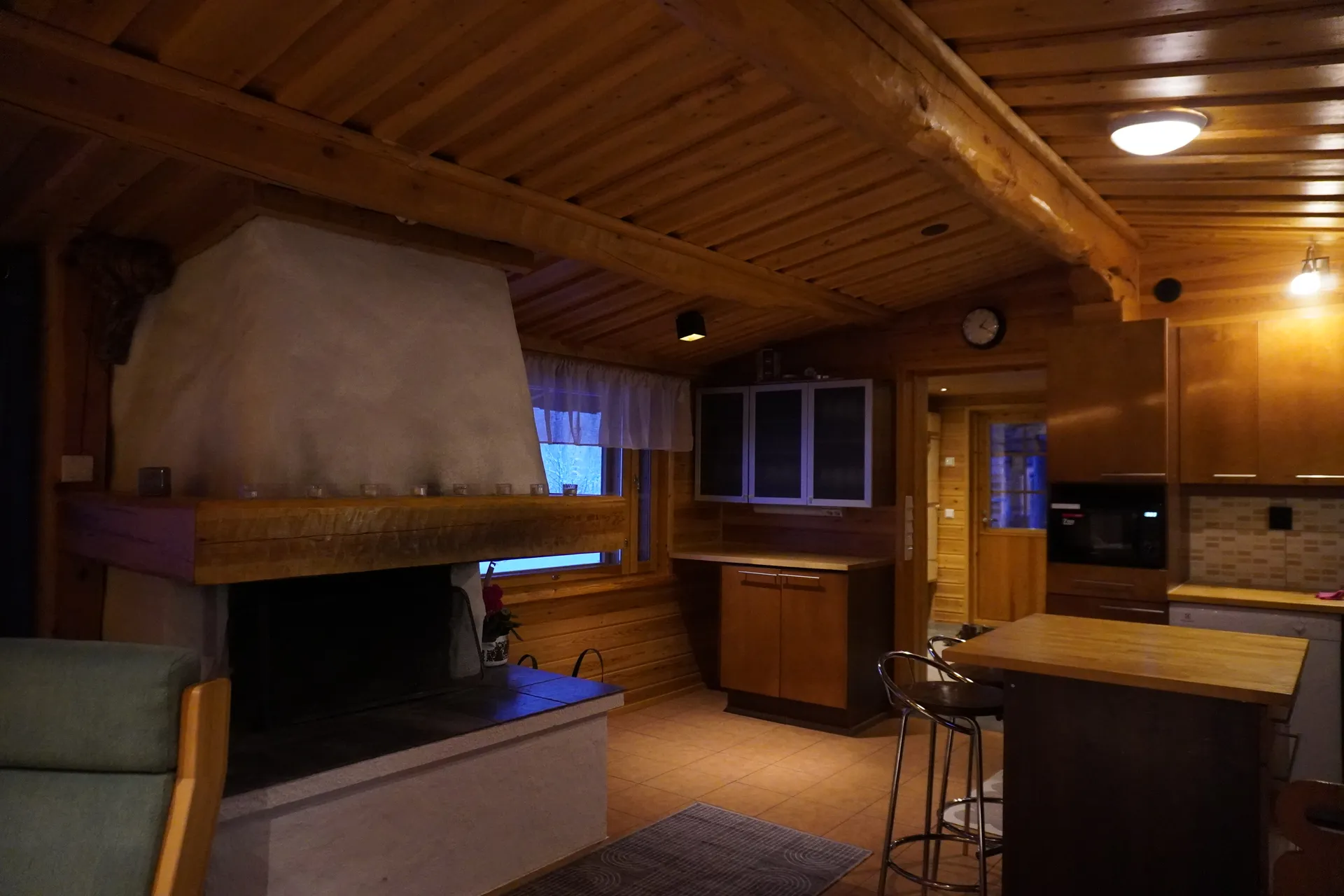 Fireplace in living room