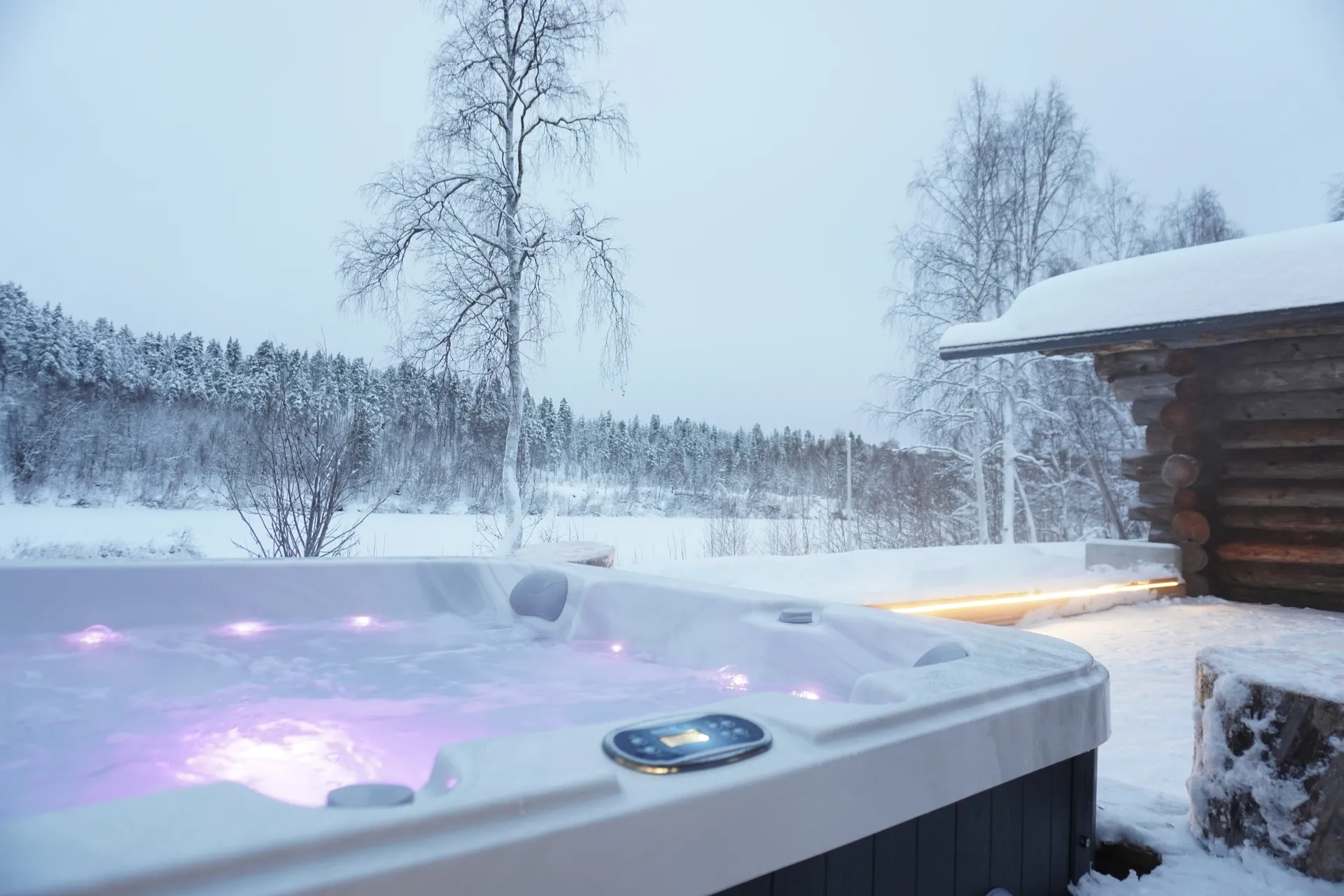 River view from jacuzzi