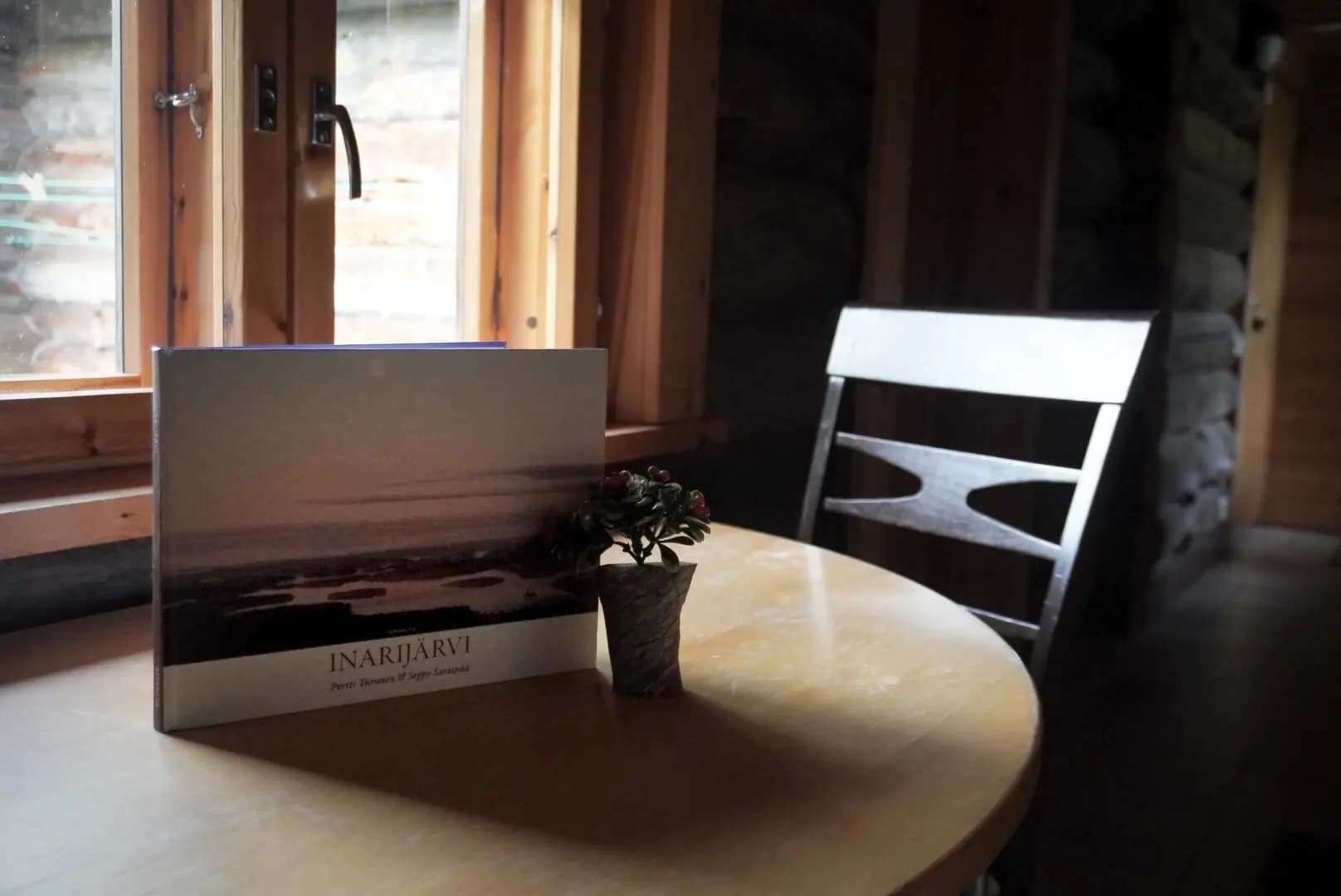 Decorative book on hallway table