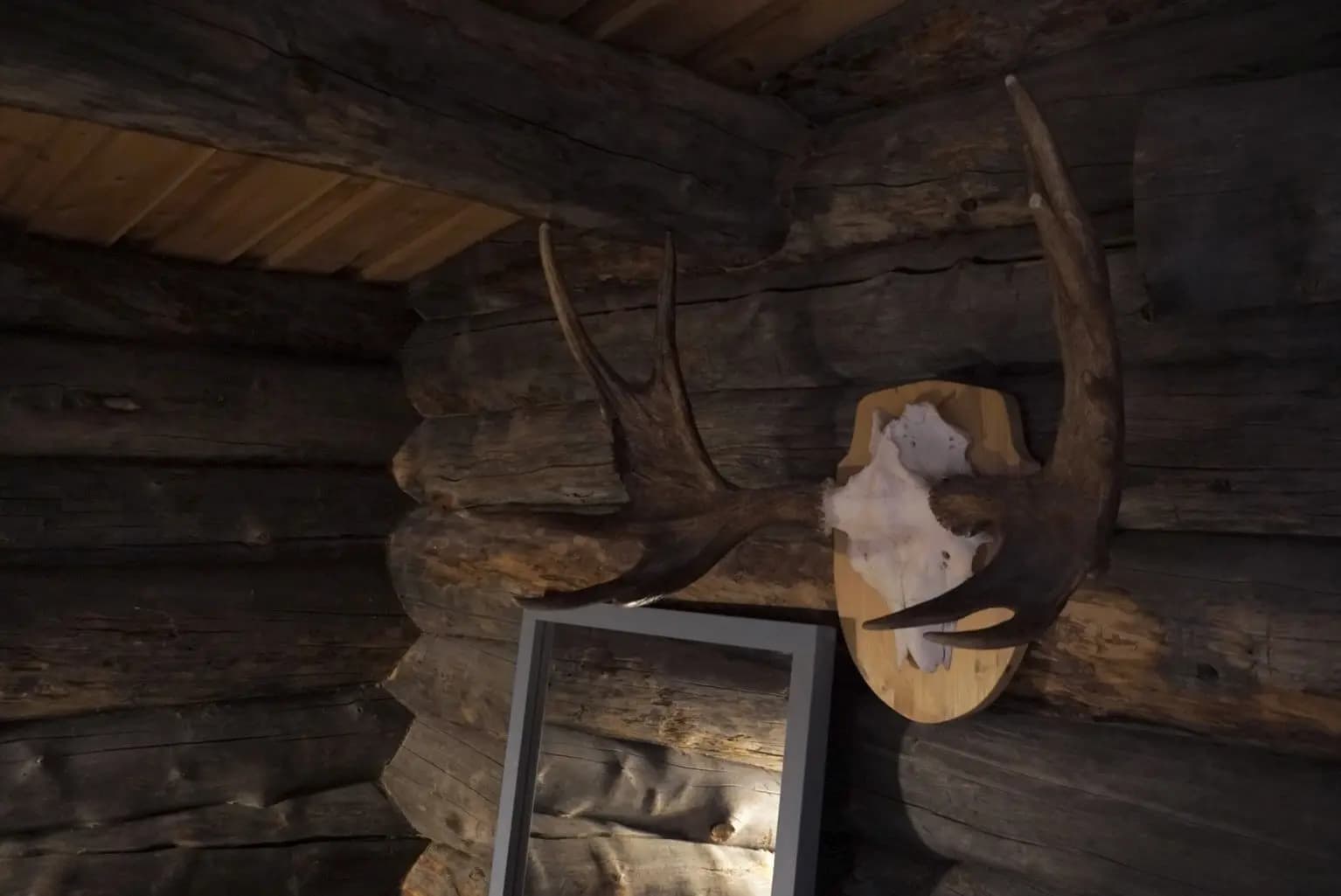 Warm villa interior in Lapland