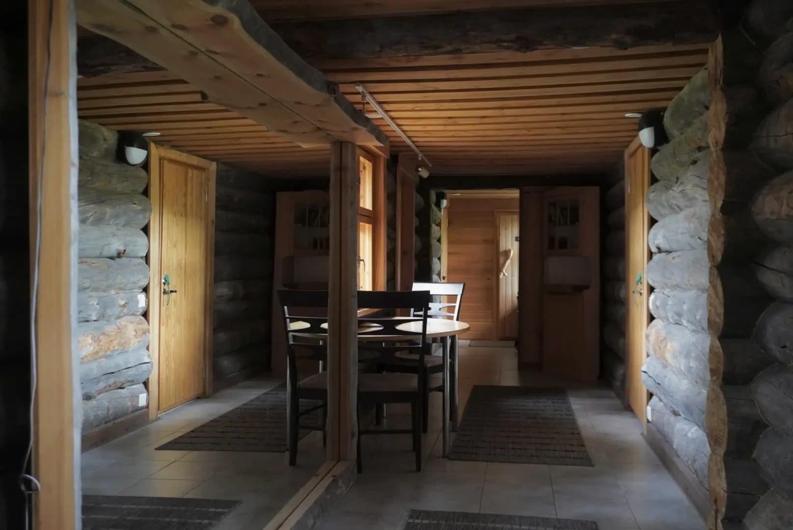 Sleeping building hallway alternative view